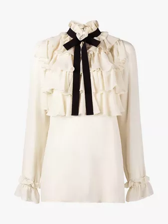 Gucci ruffle pussy bow shirt | Blouses | Browns