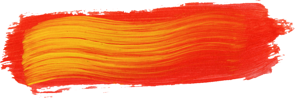 paint smear orange and yellow