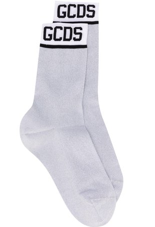 GCDS logo embroidered socks