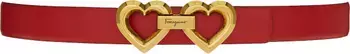Salvatore Ferragamo St. Valentine Double Gancio Reversible Leather Belt | Nordstrom