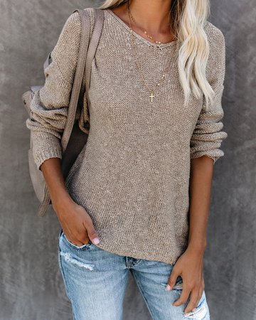Cafe All Day Knit Sweater – VICI