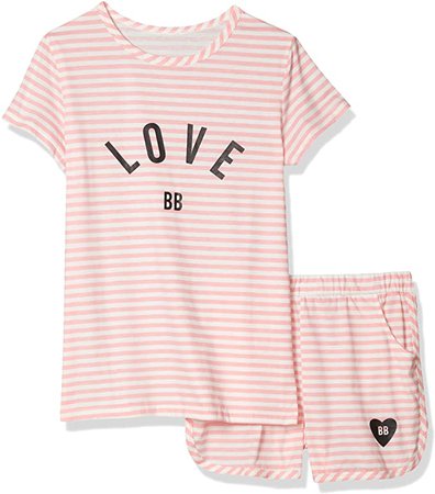 Amazon.com: Summer Pajamas For Girls – Stripe White PJS Pal Cute Jammies Set Big Girl Size 12: Clothing