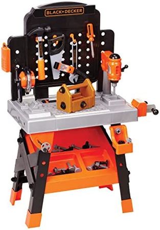 Amazon.com: Black+Decker Kids Workbench - Power Tools Workshop - Build Your Own Toy Tool Box – 75 Realistic Toy Tools and Accessories [Amazon Exclusive] : Toys & Games
