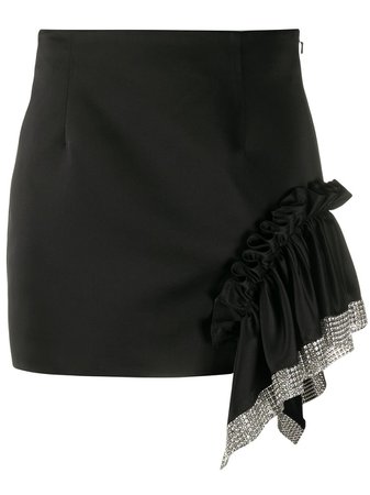 AREA Draped Detail Mini Skirt - Farfetch