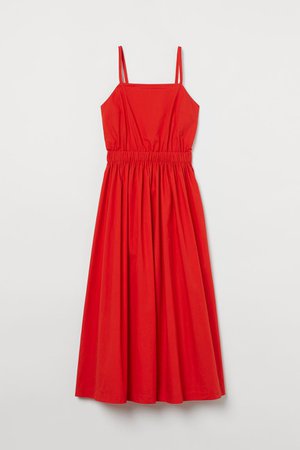 Back-laced Dress - Red - Ladies | H&M US