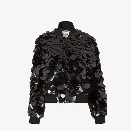 Bomber jacket with FF sequins. - JACKET | Fendi