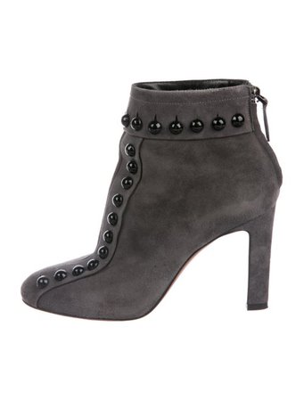 Alaïa Embellished Suede Ankle Boots - Shoes - AL239751 | The RealReal