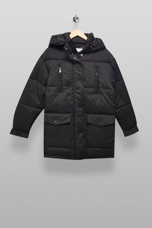Black Puffer Jacket | Topshop