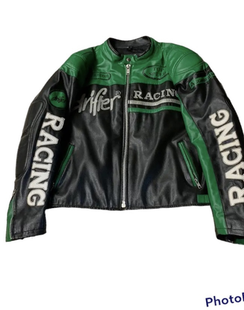 green racing jacket