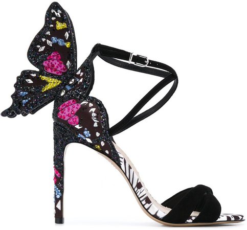 Chiara butterfly wing-embellished sandals