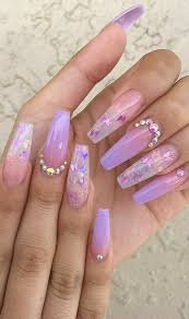lavender butterfly nails - Google Search