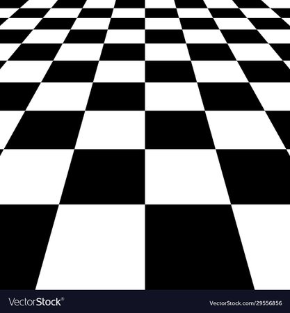 Black white squares checkered board background Vector Image
