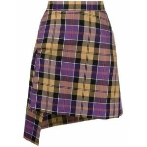 Vivienne Westwood tartan check print skirt - Purple