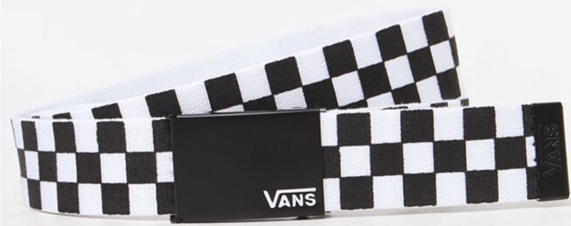 Checkered vans belt