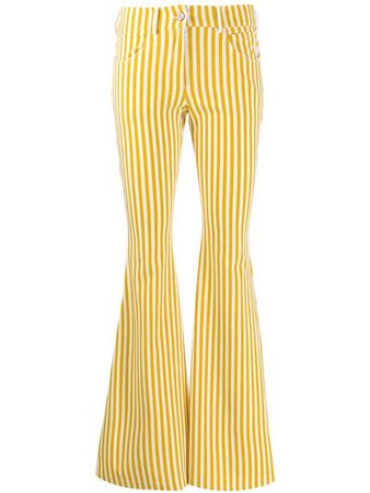 C’Est La V.It striped flared trousers