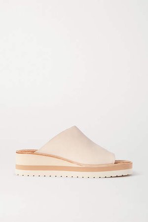 Sarria Leather Wedge Sandals - Off-white