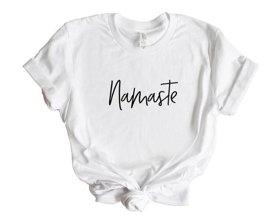 Namaste T-Shirt Yoga Shirt For Women Tops and Tees | Etsy