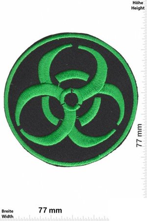 Biohazard Virus Green Patch Badge Embroidered Iron on Applique | Etsy