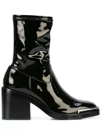 Alexander Wang Patent Ankle Boots - Farfetch