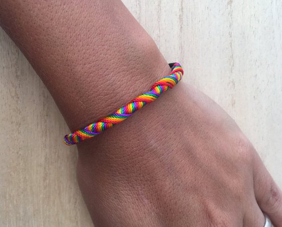 Gay Pride Friendship bracelets LGBT bracelet Plated | Etsy