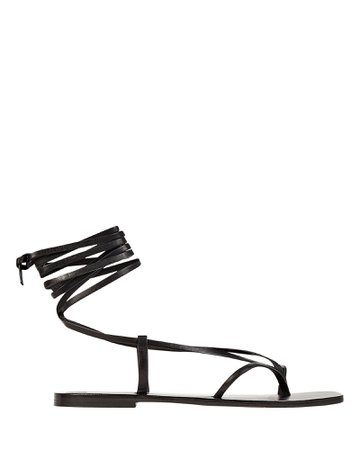 A.EMERY Nolan Leather Ankle Wrap Sandals | INTERMIX®