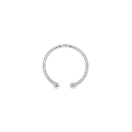 Silver Horseshoe Faux Nose Ring | Icing US