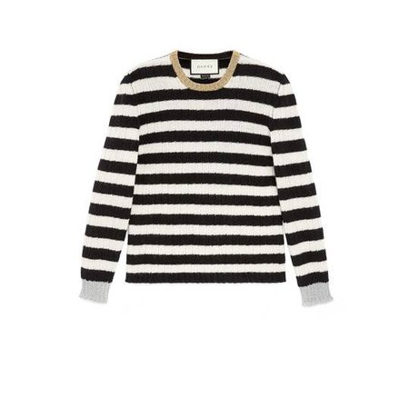 Striped merino cashmere knitted top - Gucci Sweaters & Cardigans 434158X5C331957