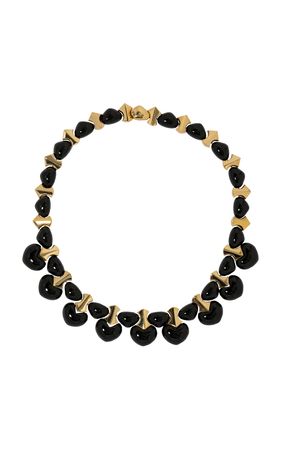 18k Yellow Gold Jade Necklace, Marina B By Windsor Jewelers | Moda Operandi