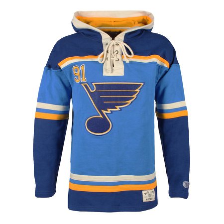 Men's St. Louis Blues Vladimir Tarasenko Old Time Hockey Blue Current Player Lacer Name and Number Hoodie