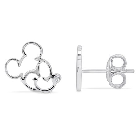 Mickey Mouse Profile Earrings by CRISLU | shopDisney