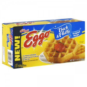 Kellogg's Eggo Waffles Thick & Fluffy Original Recipe - 6 ct » Frozen Foods » General Grocery