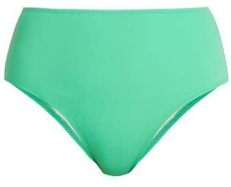 The Beverly High Waisted Bikini Briefs - Womens - Green