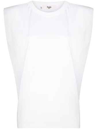 Frankie Shop Eva padded T-shirt white EVATOP - Farfetch