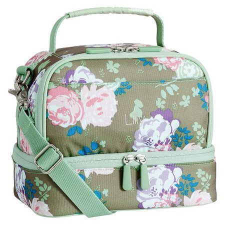 Gear-Up Olive Garden Party Floral Dual Compartment Lunch Bag | PBteen