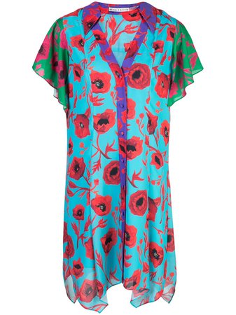 Alice+Olivia Poppy Garden Shirt Dress | Farfetch.com