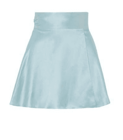 Blue Flow Mini Skirt