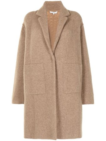 Vince oversized felted wool-blend coat - FARFETCH