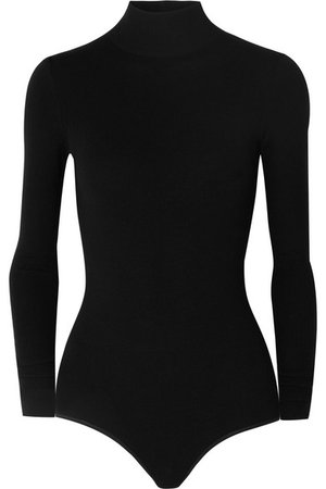 Alaïa | Wool-blend turtleneck bodysuit | NET-A-PORTER.COM