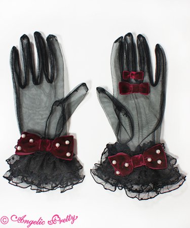 Party Doll Tulle Gloves - Angelic Pretty