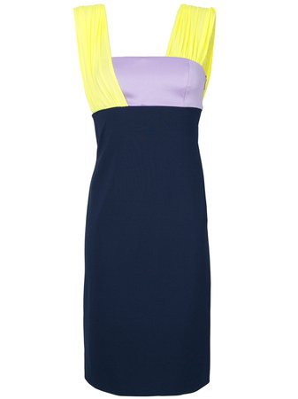 VERSACE colour block dress | Farfetch