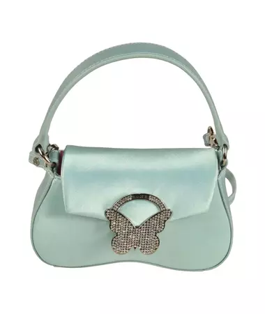 Blugirl Crystal Embellished Butterfly Flap Shoulder Bag | italist, ALWAYS LIKE A SALE