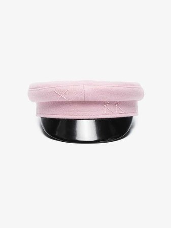 Ruslan Baginskiy Pink wool baker boy cap | Hats | Browns