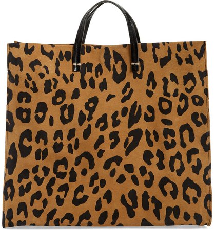 Clare V. Simple Animal Print Suede Tote | Nordstrom