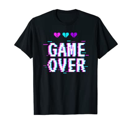Amazon.com: Yami Kawaii Game Over Pastel Goth Aesthetic Vaporwave T-Shirt: Clothing