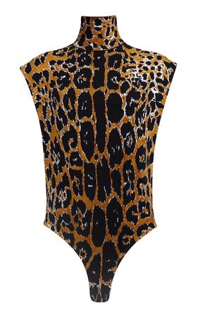 Leopard Printed Jacquard Knit Top By Alaïa | Moda Operandi