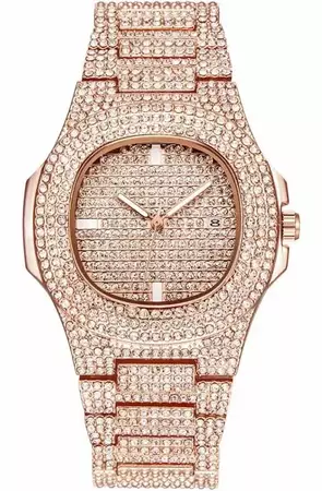 mens pink diamond watch - Google Search