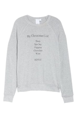 Project Social T My Christmas List Lounge Top | Nordstrom