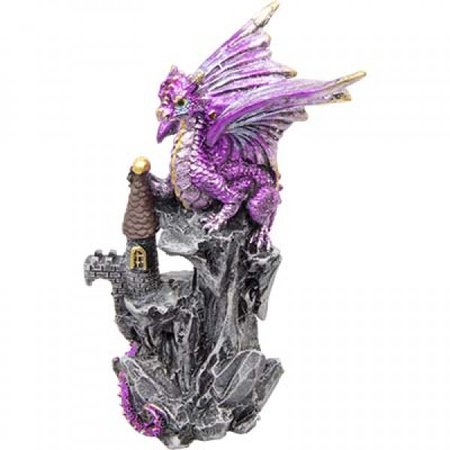 Purple Castle Dragon Statue