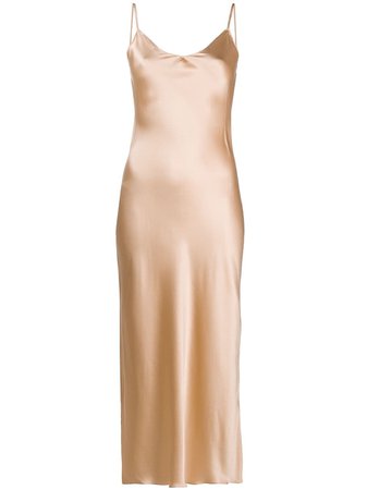 SABLYN Lace Detail Silk Slip Dress - Farfetch