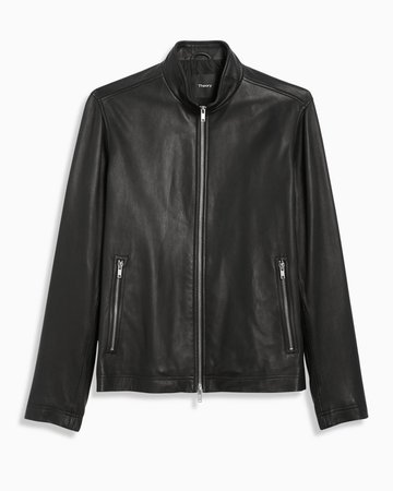 Leather Zip Jacket | Theory
